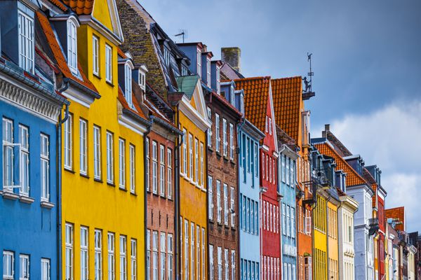 ساختمان های nyhavn در کپنهاگ دانمارک