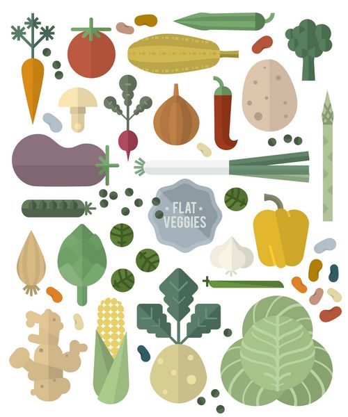 سبزیجات مسطح