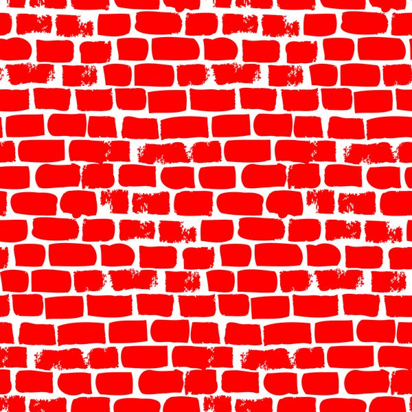 وکتور دستی بدون درز با آجر به رنگ قرمز روشن بافت برای وب چاپ کاغذ دیواری پارچه پارچه وب سایت شرکت ساختمانی بازی کامپیوتری
