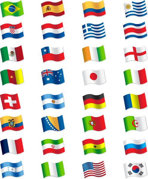 پرچم های قهرمانی فوتبال برزیل 2014
