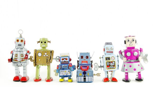 تیمی از اسباب بازی های روباتی