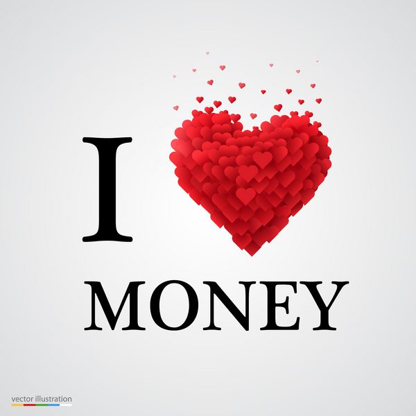 من عاشق پول هستم نوع فونت با علامت قلب