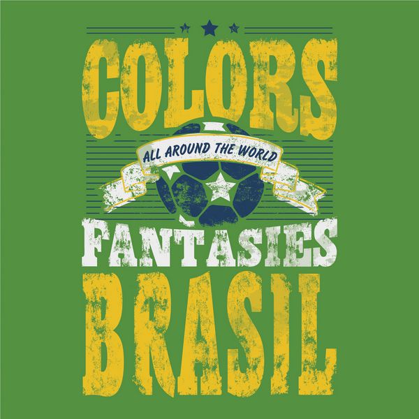 طرح چاپ تی شرت با تم برزیلی