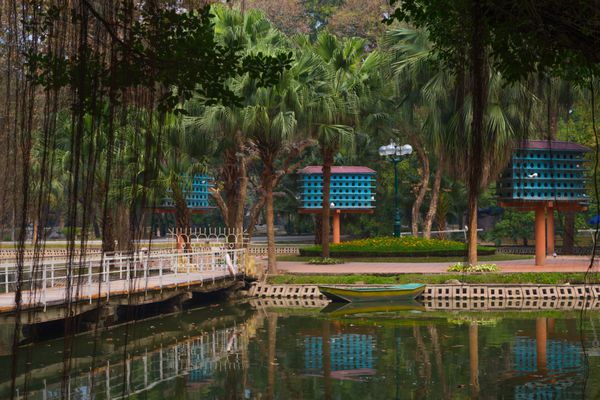 باغ شهر زیبا با کبوترخانه هانوی ویتنام