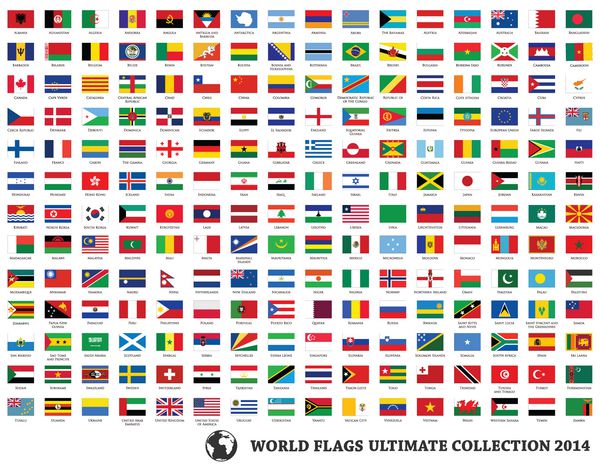وکتور پرچم های جهان