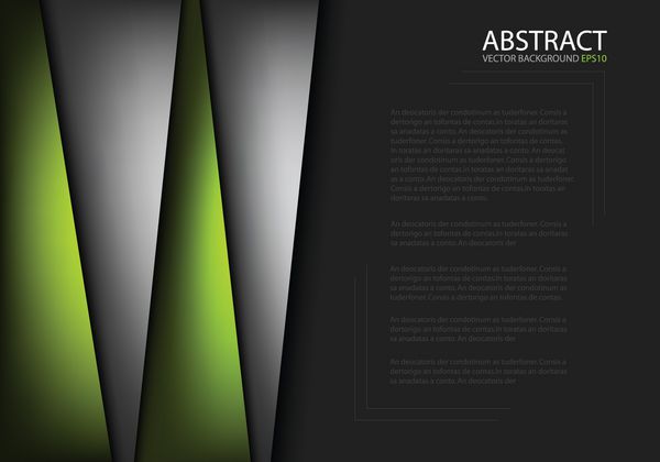 پس زمینه همپوشانی ابعاد سبز و سیاه و سفید وکتور صفحه پیام برای طراحی متن و پیام وب سایت مدرن