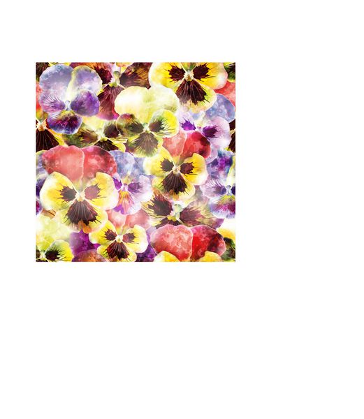 الگوی بدون درز با گل های پانسی تصاویر وکتور 