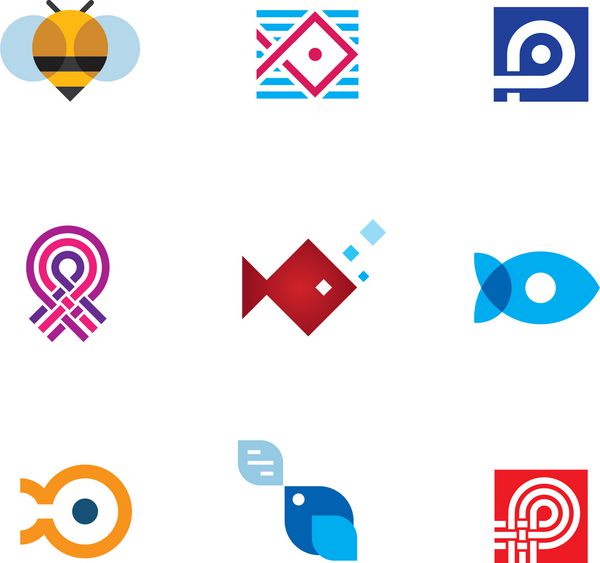 نماد راه اندازی برنامه تلفن همراه جدید مجموعه لوگوی جامعه عصر دیجیتال