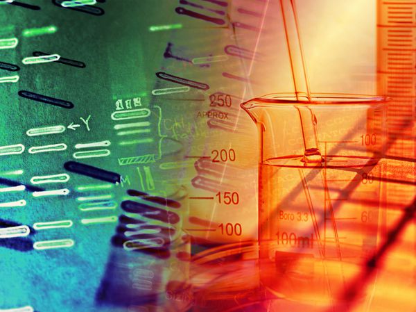 داده های اثر انگشت DNA روی کاغذ تصویر ماکرو