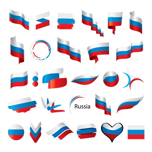 بزرگترین مجموعه پرچم های وکتور روسیه