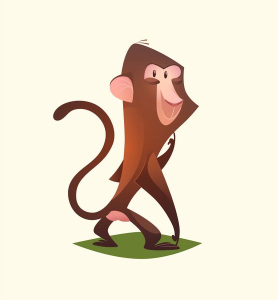 شخصیت میمون وکتور کارتونی