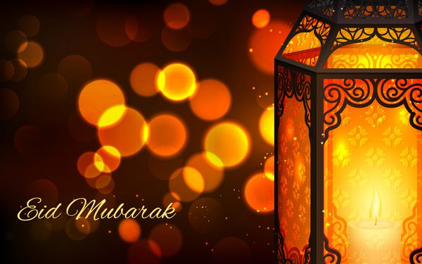 تصویر چراغ روشن در زمینه عید مواک عید مبارک