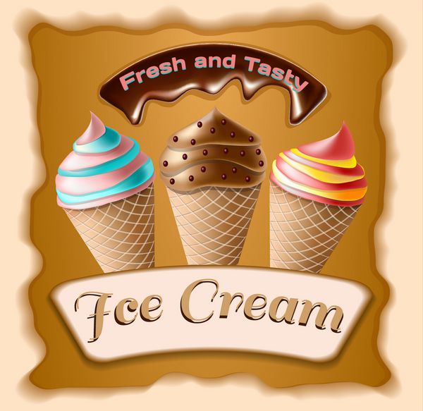  عکس بستنی قیفی شکلاتی