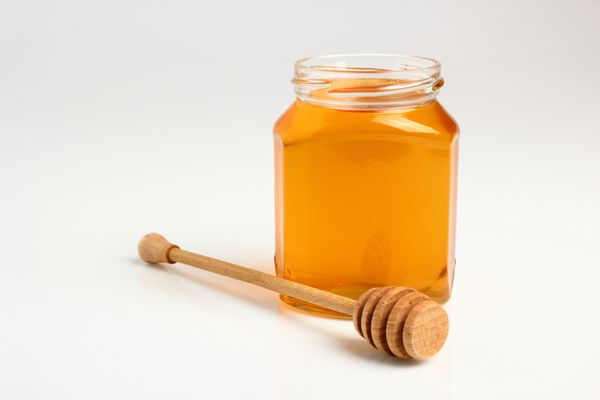 شیشه عسل با عسل