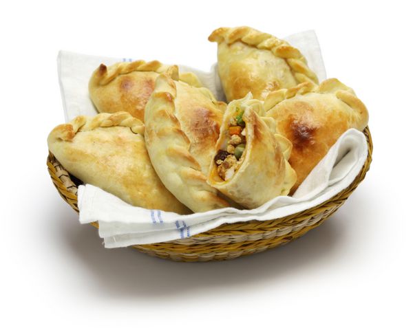 empanadas de pollo مرغ empanada غذای آرژانتینی