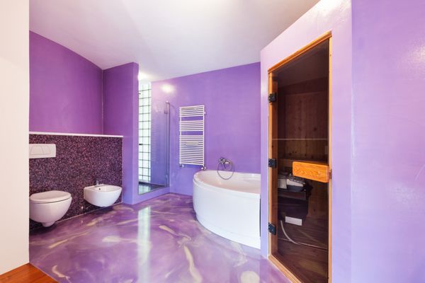داخلی خانه جدید حمام راحت با سونا