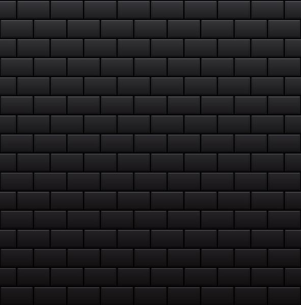 الگوی بدون درز دیوار آجری سیاه پس زمینه وکتور