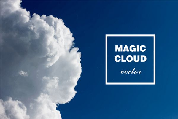 وکتور مفهوم انتزاعی ابر سفید در تصویر پس زمینه آسمان آبی منظره ابری رنگارنگ واقعی تصویری فضای ابری جادویی محیط تمیز ارائه مفهوم خلاقانه شما
