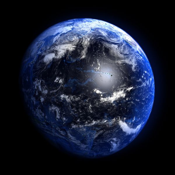 زمین از sp اقیانوس آرام را نشان می دهد عناصر مبله شده توسط ناسا سایر جهت گیری های موجود