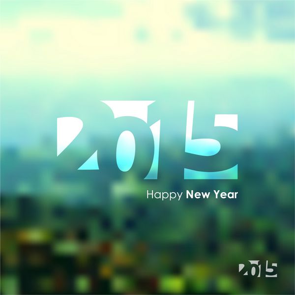 سال نو مبارک 2015 کارت تبریک وکتور