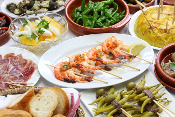 تنوع غذایی تاپاس اسپانیایی