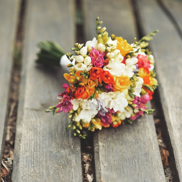 دسته گل عروسی گل های عروس