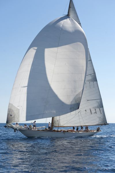 13 سپتامبر 2014 قایق بادبانی باستانی در طول یک مسابقه قایق‌رانی در چالش قایق‌های تفریحی کلاسیک پانرای از 10 سپتامبر 2014 تا 14 سپتامبر 2014 امپریا ایتالیا