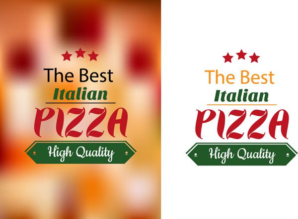 بهترین پوستر پیتزا ایتالیایی برای طراحی کافه پیتزا فروشی رستوران و فست فود