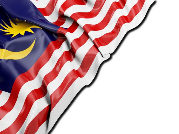 پرچم مالزی با رنگ سفید