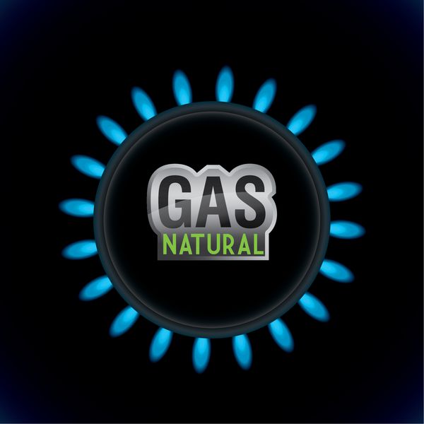 طراحی گرافیک طبیعی گاز وکتور