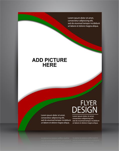طرح بروشور یا جلد - وکتور تجاری برای انتشار چاپ و ارائه