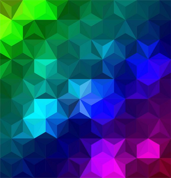وکتور پس زمینه انتزاعی مثلث های رنگی
