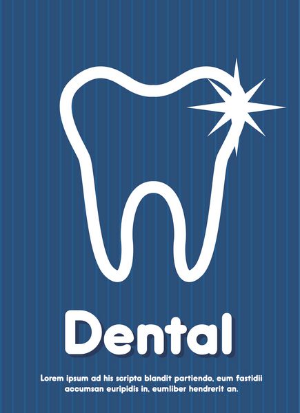 طراحی گرافیک دندانپزشکی وکتور