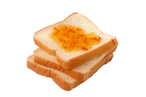 نان های ورقه شده با مارمالاد پرتقال