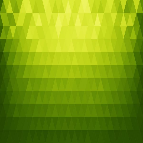 وکتور پس زمینه سبز انتزاعی از مثلث های رنگی