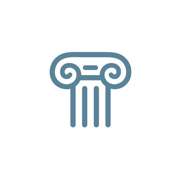 عناصر الگوی طراحی نماد لوگو ستون حرف t روم