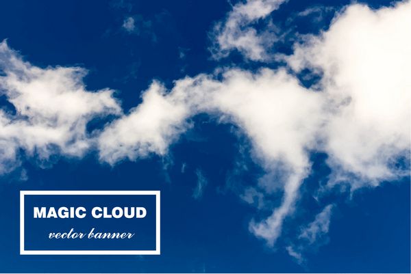 وکتور مفهوم انتزاعی ابر سفید در تصویر پس زمینه آسمان آبی منظره ابری رنگارنگ واقعی تصویری فضای ابری جادویی محیط تمیز ارائه مفهوم خلاقانه شما