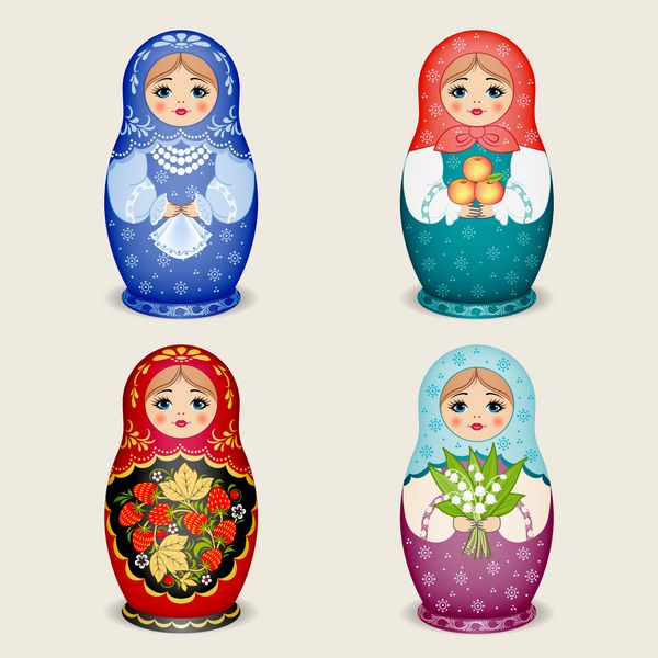 عروسک های روسی - ماتریوشکا وکتور