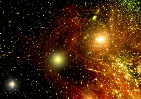 ستاره های یک سیاره و کهکشان در یک sp رایگان عناصر این تصویر مبله شده توسط ناسا