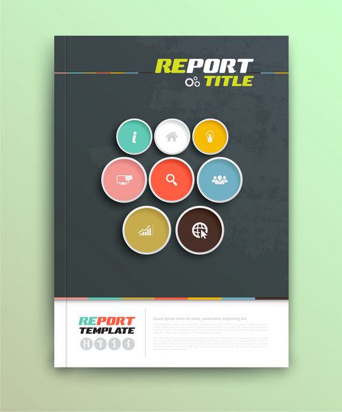 ارائه الگوی طراحی جلد بروشور وکتور طراحی طرح جلد مجله بروشور و گزارش