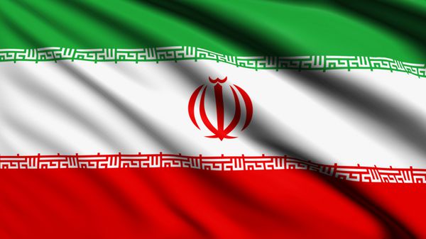 پرچم ایران با ساختار پارچه ای