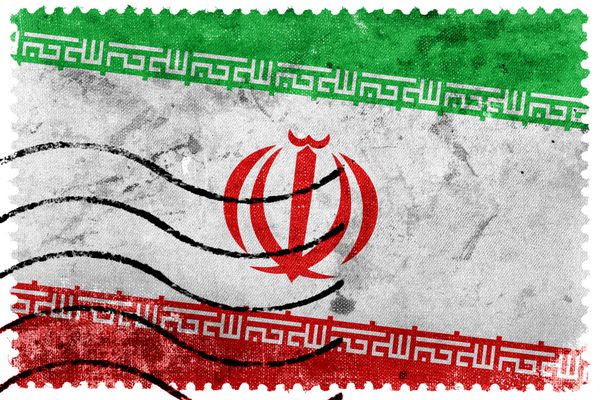 پرچم ایران - تمبر پستی قدیمی