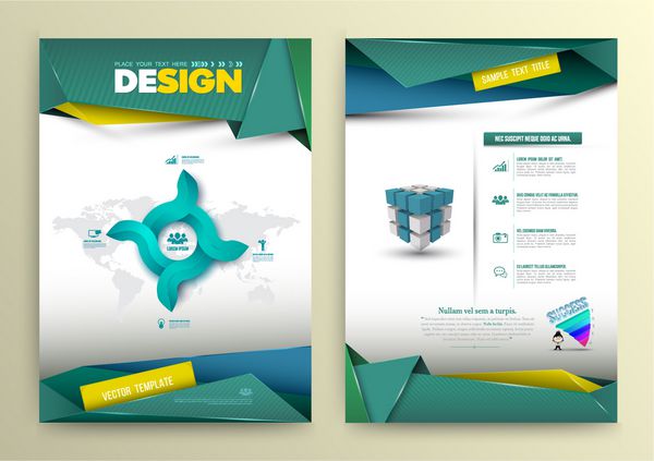 وکتور طراحی صفحه قالب به سبک مدرن وکتور می توانید برای گزارش داده های کسب و کار ارائه صفحه وب بروشور بروشور بروشور پوستر و تبلیغات استفاده کنید