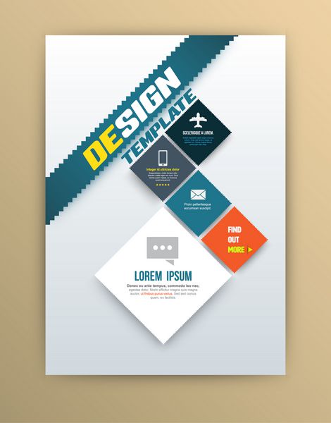 قالب طراحی بروشور وکتور طرح بروشور قالب پوستر جلد مجله وکتور می تواند برای چاپ و وب استفاده شود