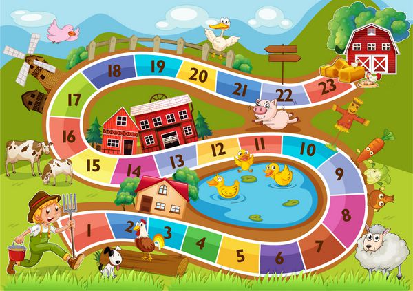 یک بازی رومیزی رنگارنگ با اعداد