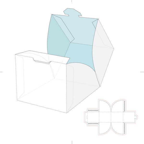 جعبه بسته بندی مکعبی با قالب قالب