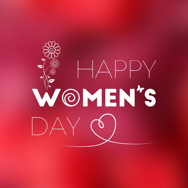 کارت تبریک روز جهانی زن 8 مارس برای طراحی شما