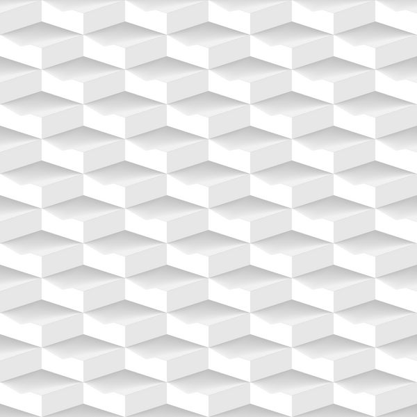 الگوی بدون درز هندسی سه بعدی سفید