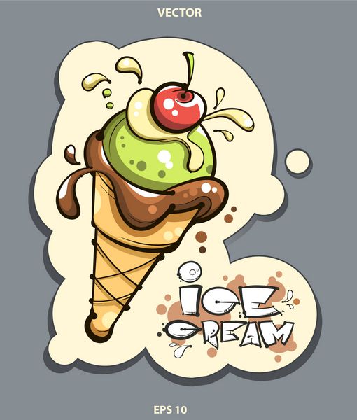 بردار لوگوی بستنی