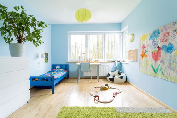 طراحی داخلی زیبا و شیک اتاق کودکان کوچک